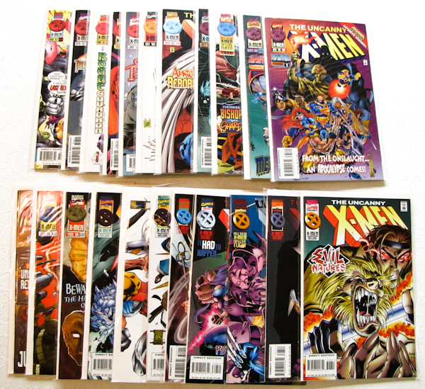 lot 213 image: 22 comics, X Men (Marvel)