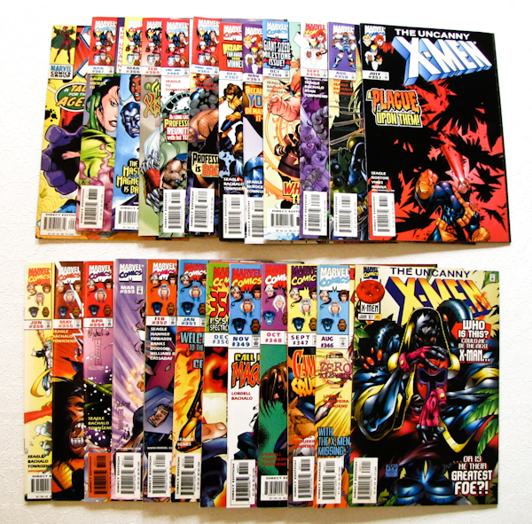 lot 214 image: 24 comics, X Men (Marvel)