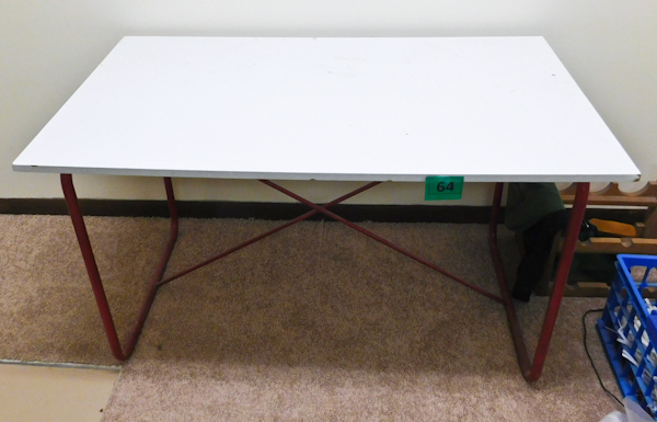 lot 64 image: very nice white table for arts and crafts