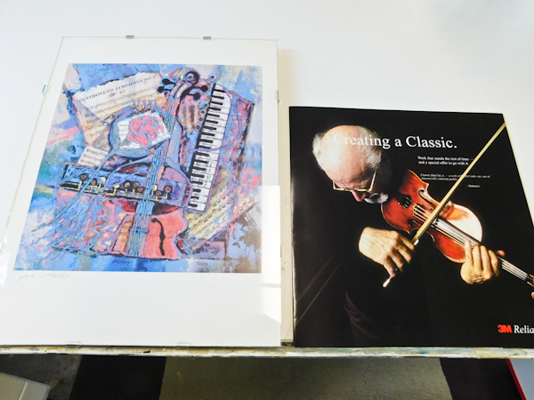 lot 128 image: 3M advertising with signed print