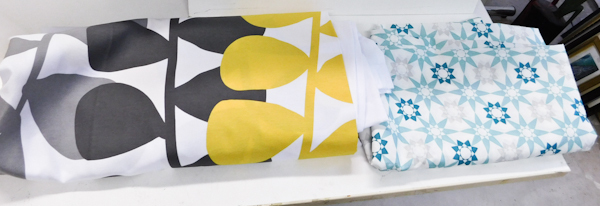 lot 195 image: 2 shower curtains new only used for staging