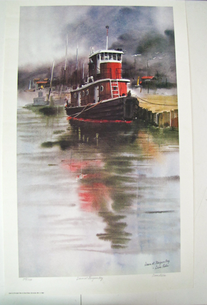 lot 207 image: Limited Edition Art Print, Artist David Riebe, Signed