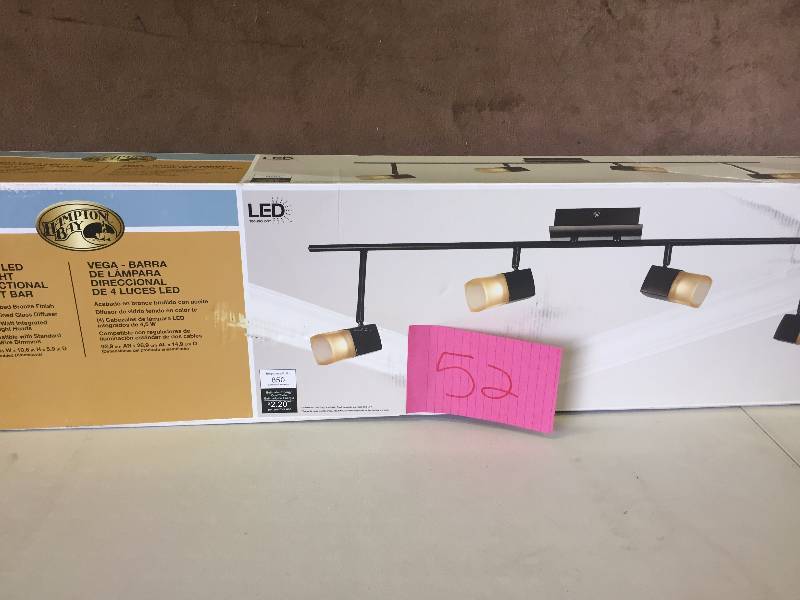 Hampton Bay Vega  4 Light Vanity Fixture NEW