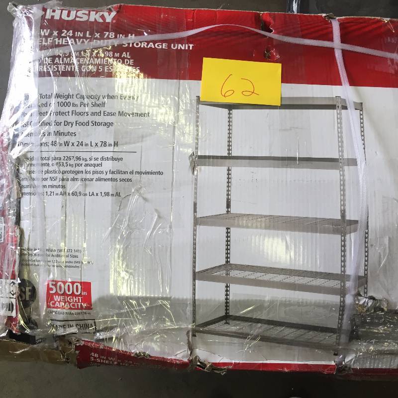 Husky Shelf Heavy Storage Unit NEW item damage packaging