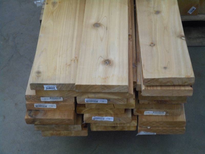 lot 59 image: Lot Of (25) Unused 1x6x12ft Cedar...