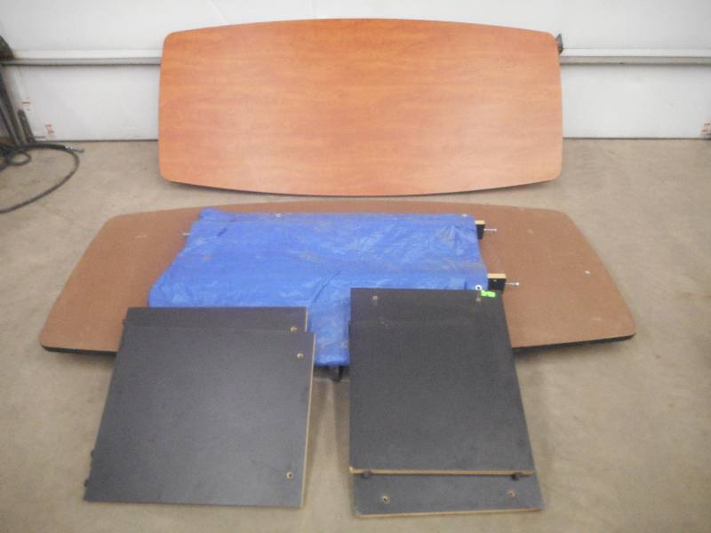lot 51 image: (2) 4x8 Conference Room Tables Wi...