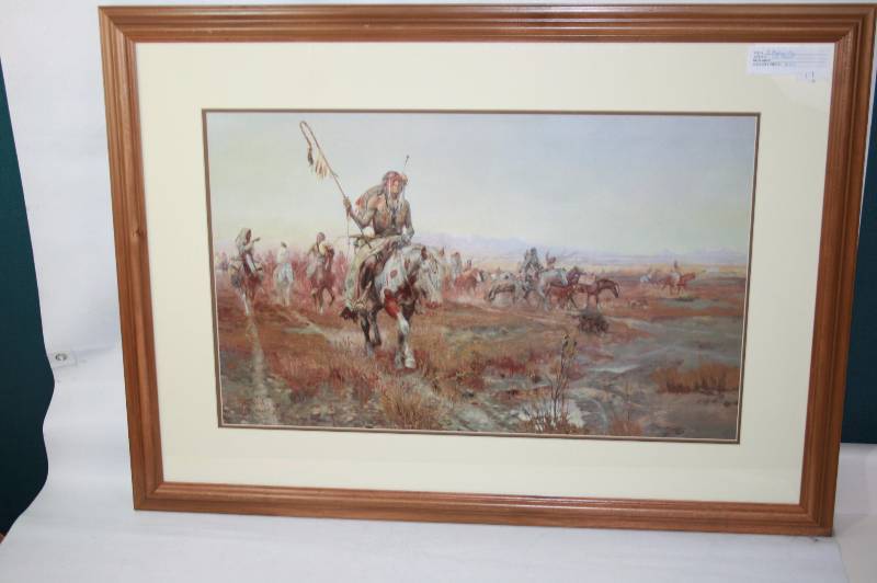 Framed Print- The Medicine Man- CM Russell