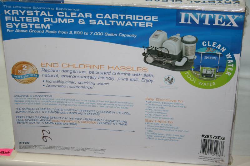 Intex Saltwater pump system