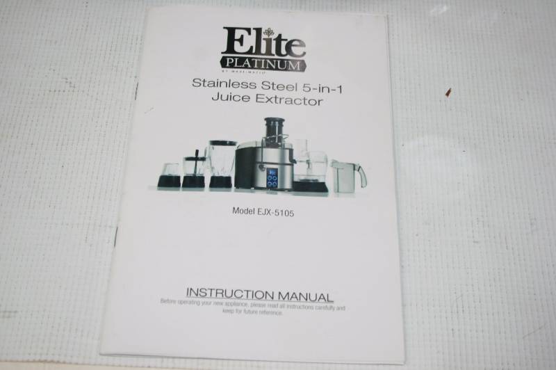 Elite Platinum Juicer- Maxi Matic