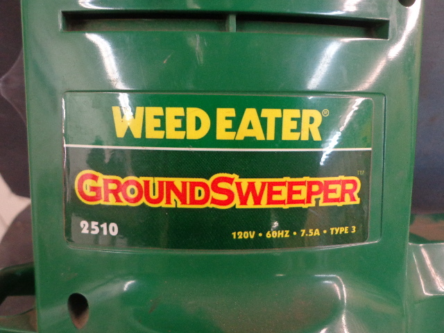lot 27 image: Electric Weed Eater Ground Sweeper