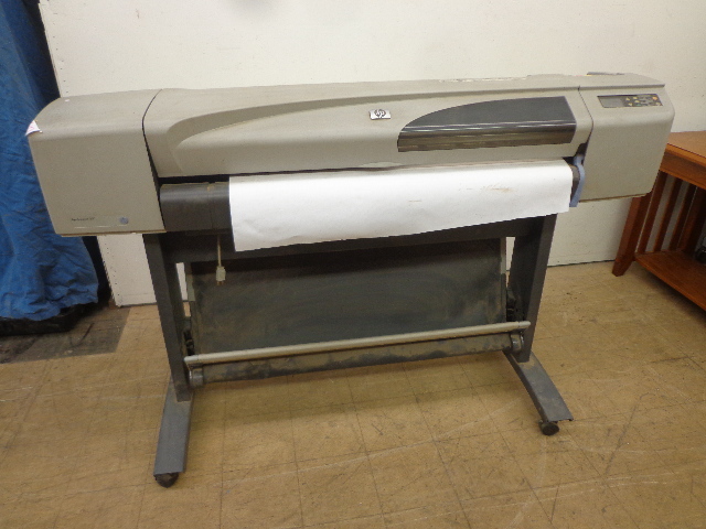 lot 40 image: HP Design Jet 500 Printer & Stand
