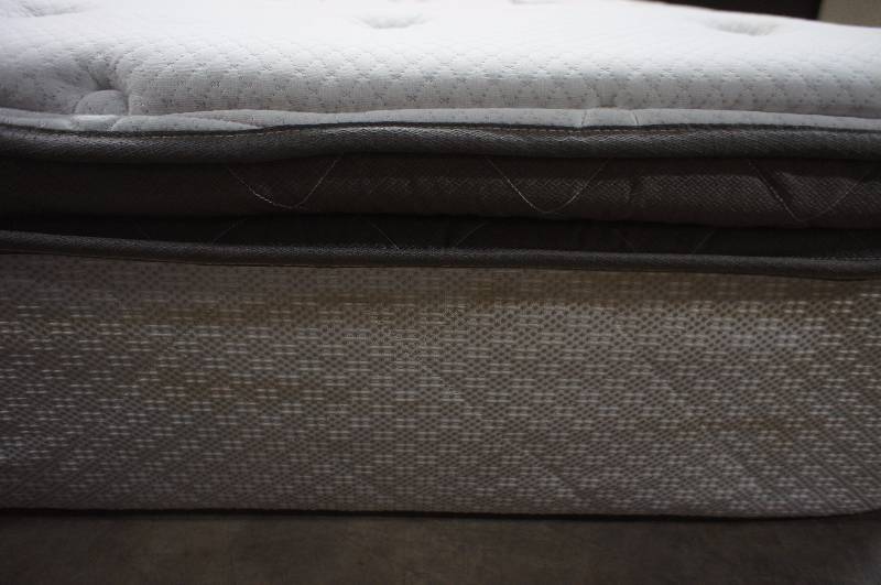 lot 11 image: Sealy Posturepedic Martinsburg Queen Firm Euro Pillowtop