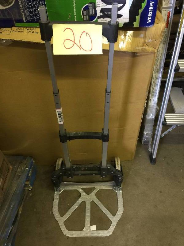 lot 20 image: 150 lb. Capacity Heavy Duty Folding Hand Truck