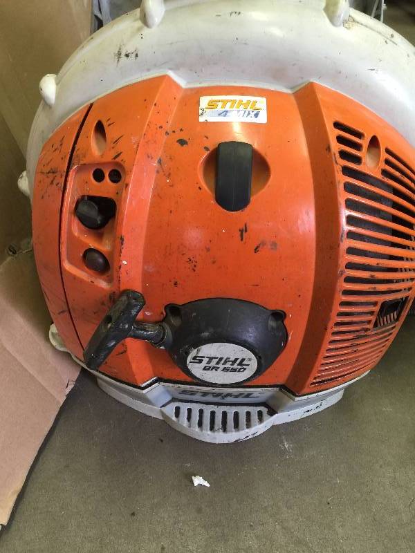 lot 41 image: STIHL BR 550 Backpack Blower used working conditions