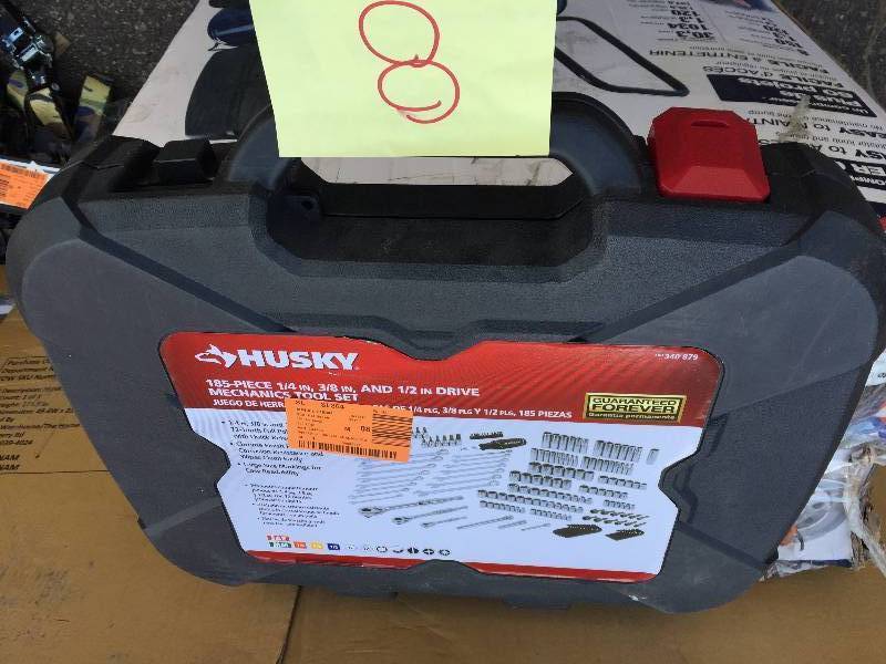 lot 8 image: Husky Mechanics Tool Set (185-Piece) New