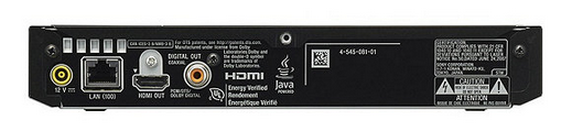 Sony Internet-Connectable Blu-ray Player
