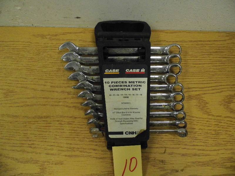 Case 10 pc Metric Combo Wrench Set