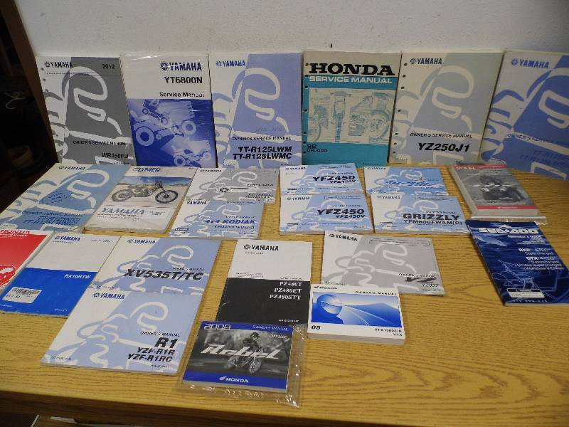 Assorted Watercraft & Motorcylce Manuals