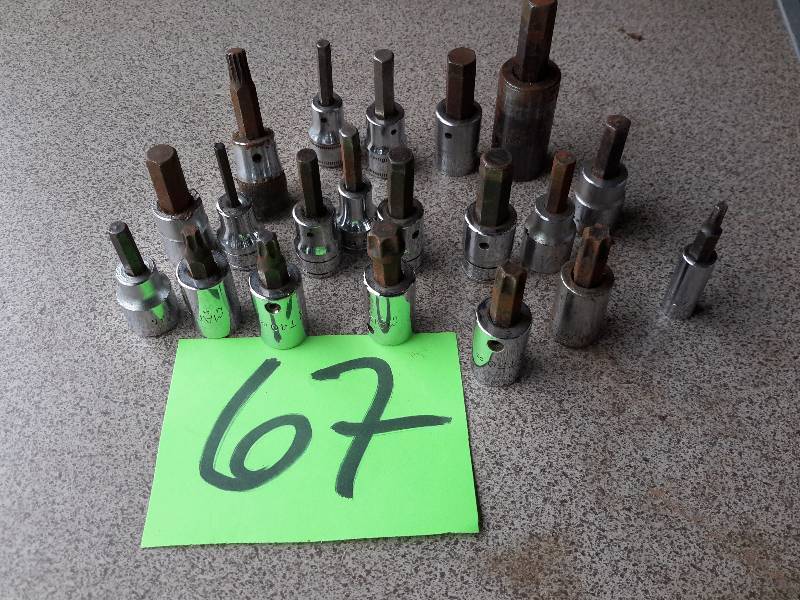 Mostly Snapon and MAC.. Various sizes.. Torq and Allen bits