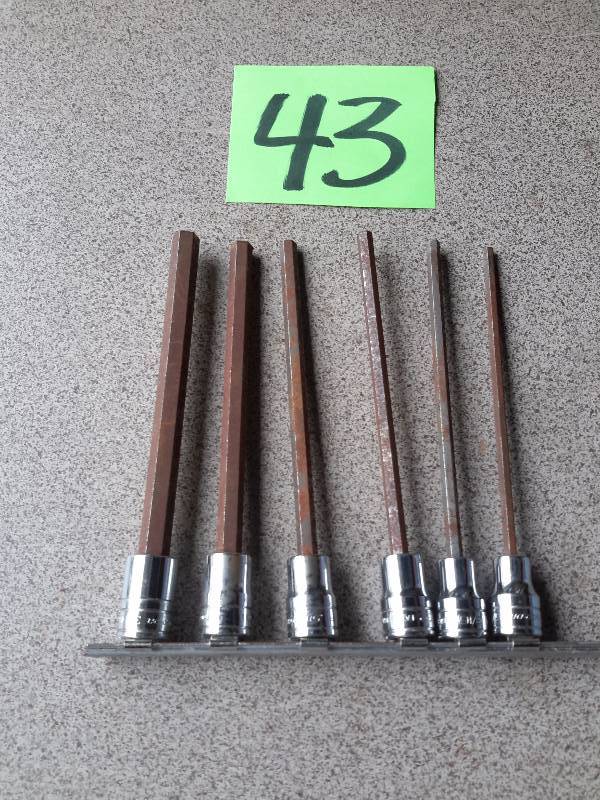 SNAPON, 38 drive, long allen wrenches