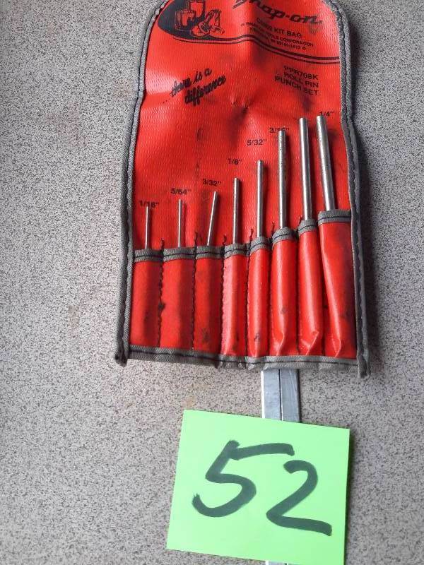 SNAPON, C0802 Kit Bag Roll Pin Punch Set