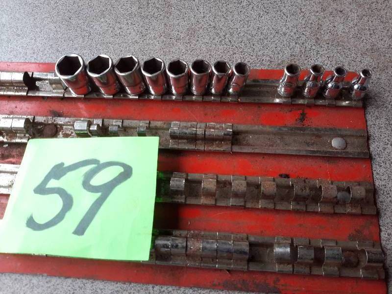 Snapon 14 in drive, Chrome 6 pt shallow well sockets