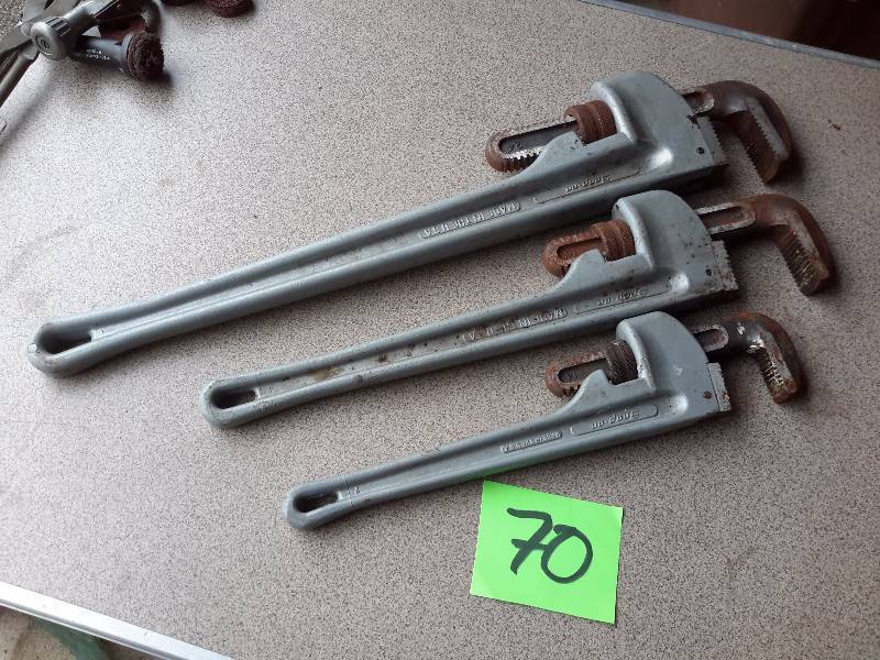 3, Snapon pipe wrenches.. Aluminum Light Weight