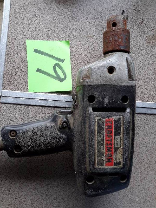 Sears Craftsman, 12 in Electric Drill, Reversible..