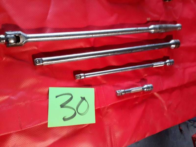 SNAPON, 12in Breaker Bar, 12in Extensions 38 extensions