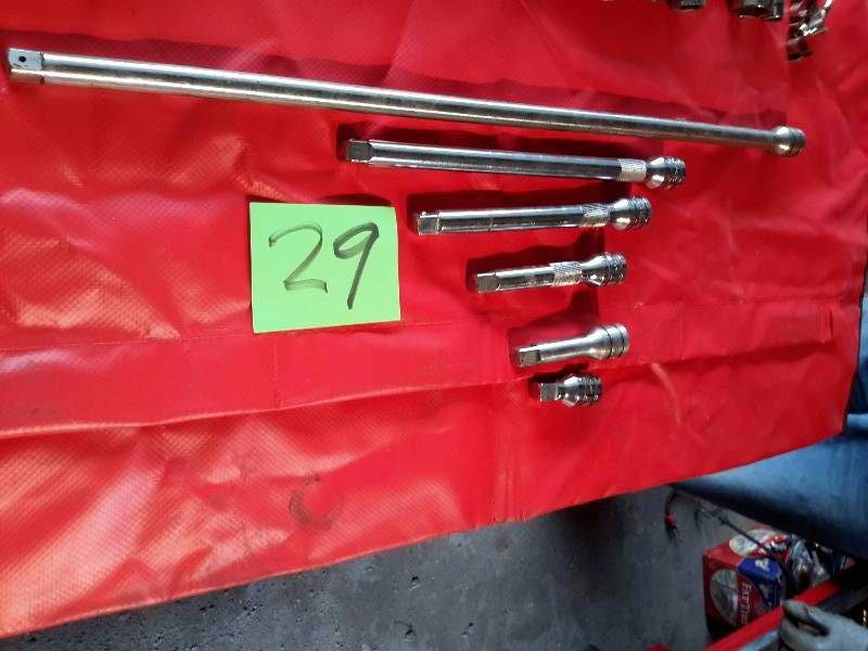 6 SNAPON, 12 in Extensions.. 2 ft to 2 in