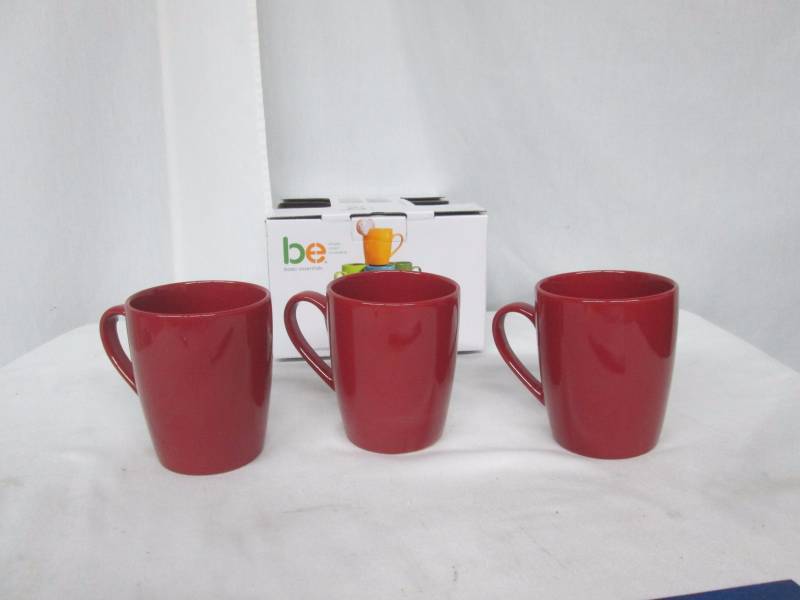 Basic Essentials 12-oz. Stoneware Mugs - Set of 3