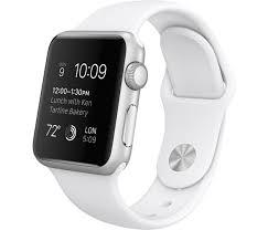 Apple Watch Sport with 38mm Silver Aluminum Case and White Sports Band