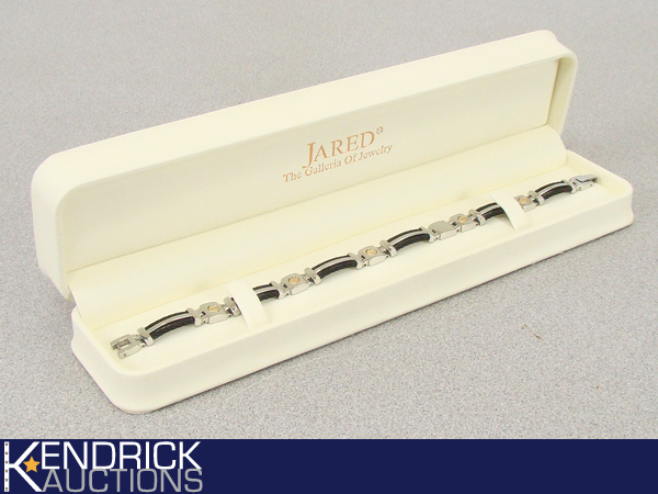 New Jared 14K and Stainless Steel Mens Rope Bracelet