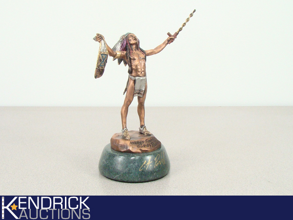 C.A. Pardell Legends Wakan Tonka Give Us Peace Bronze Statue