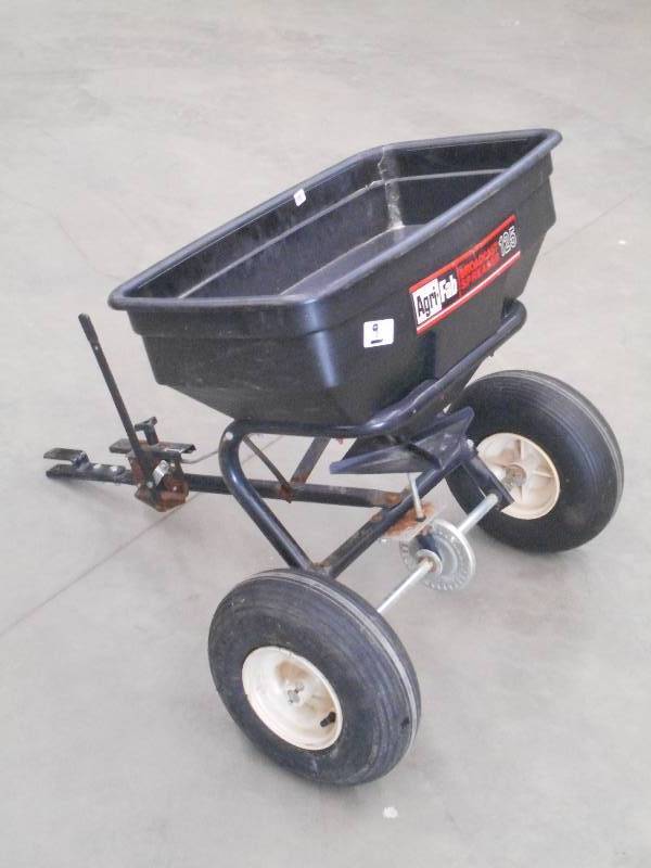 lot 9 image: Agri-Fab 125 Pin-Hitch Towable Fert...