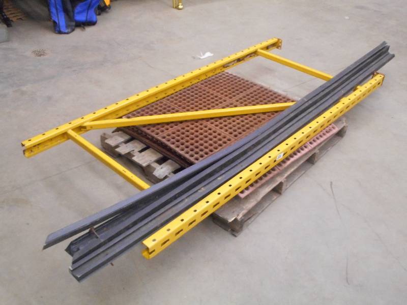 lot 52 image: Lot Of (1) 7ft Pallet Racking Upri...