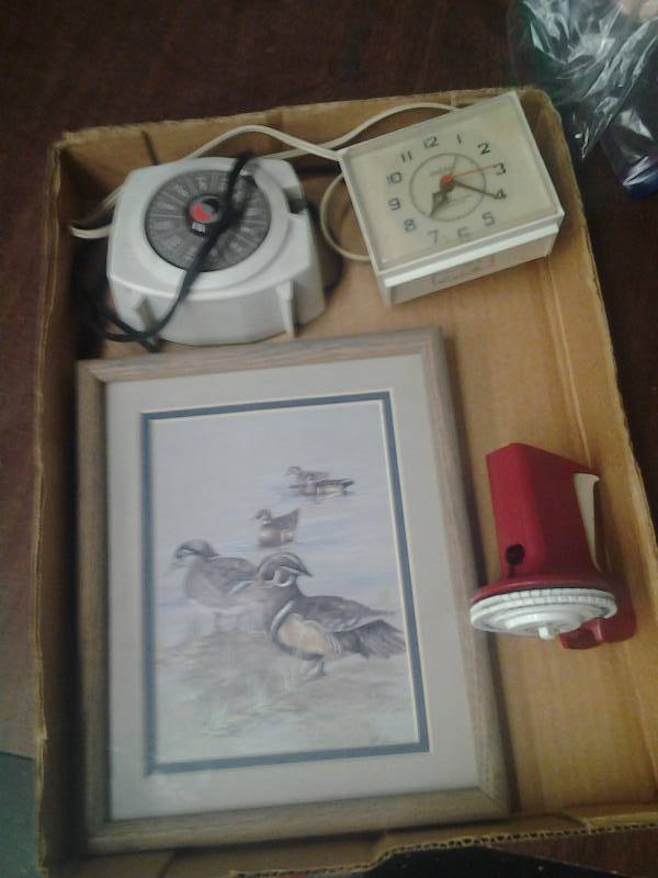 Vintage Clock, Label Maker, Timer, Duck Picture