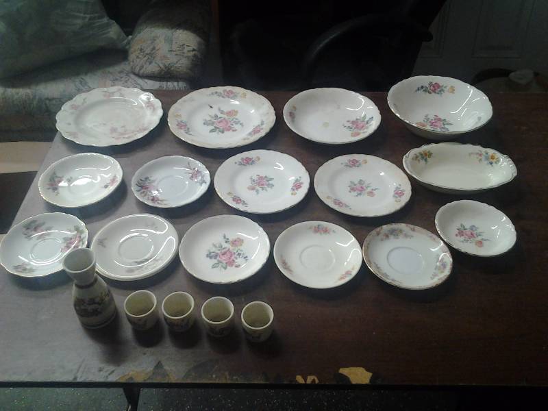 Box Lot Of Floral Glass Ware