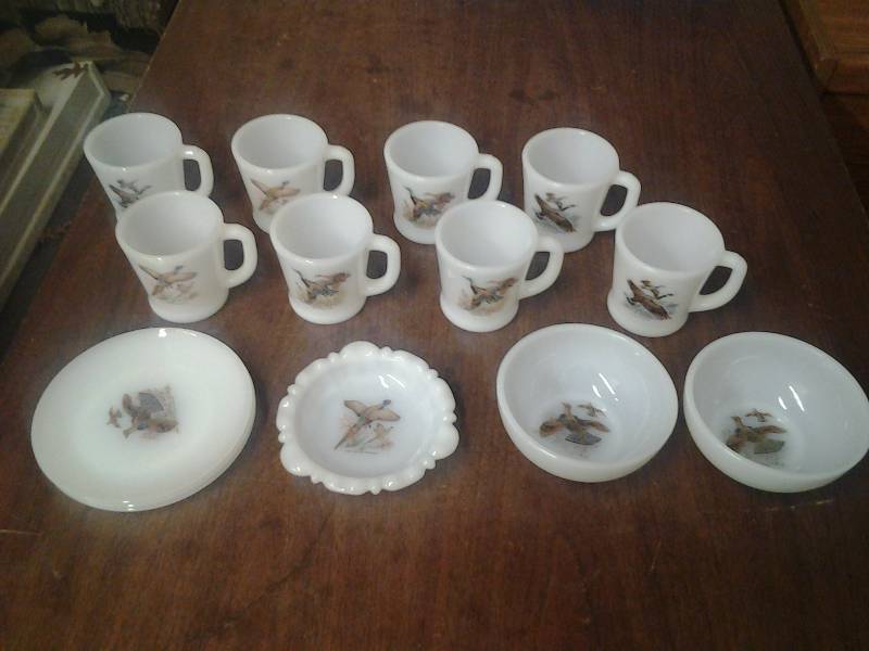 Fire-King Coffee Cups, Saucers, Bowls, Ashtray