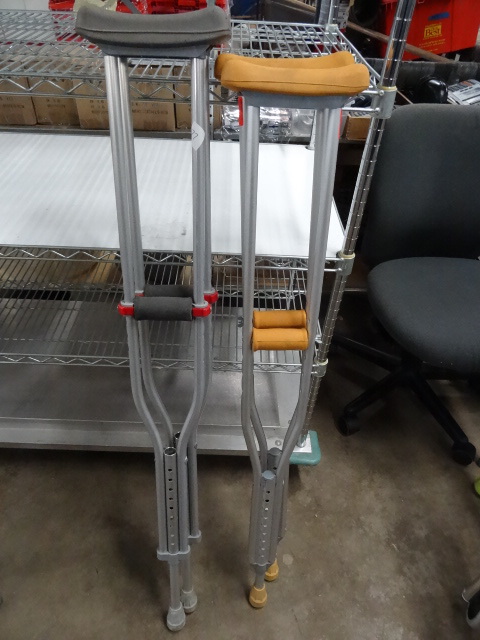 lot 77 image: Crutches