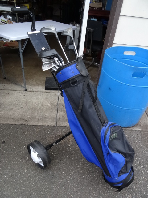 Golf Clubs, Bag & Cart