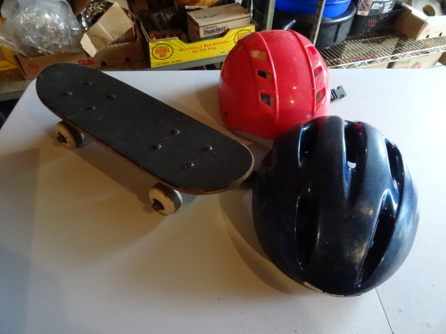 Skate Board & Helmets