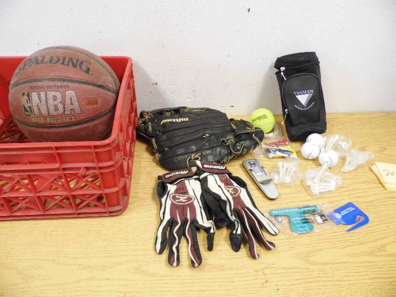 Basketball, Baseball and Golf Items