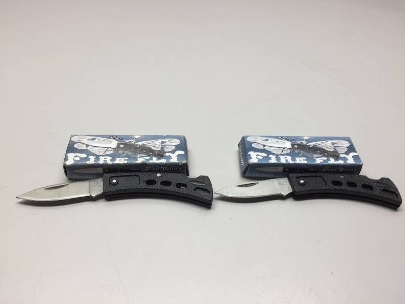 3 FROST CUTLERY KNIVES AND 1 KERSHAW KNIFE