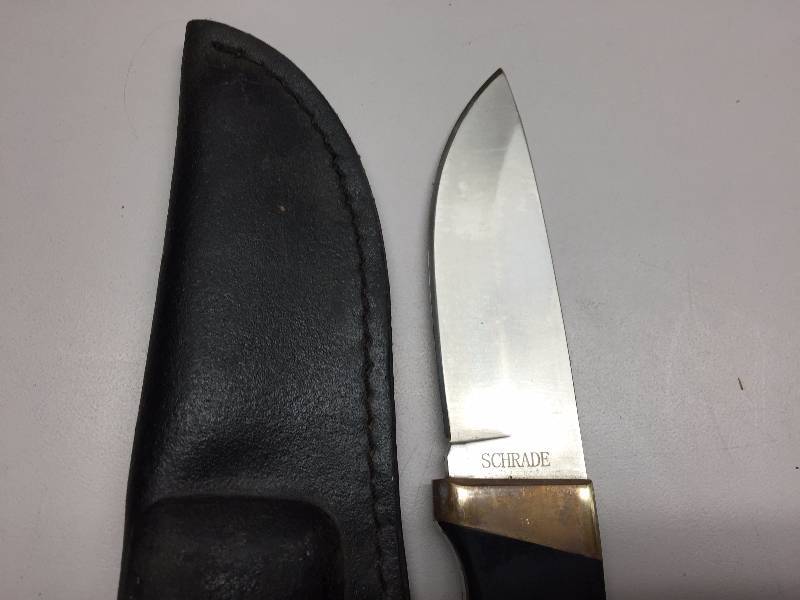 1 CRKT ED HALIGAN STIFF K.I.S.S. KNIFE, 1 COLORADO CUTLERY KNIFE, 1 SHRADE KNIFE AND 1 UNITED KNIFE