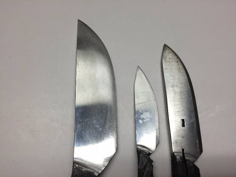 3 HOME MADE KNIVES