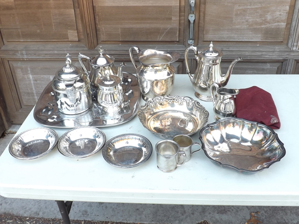 lot 4 image: Large Lot of Silver Plated Gorham etc. Items