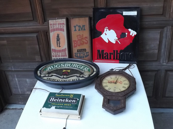 lot 81 image: Lot of Beer, Smoking, etc. Signage