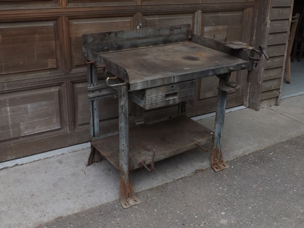 lot 85 image: Steampunk Industrial Metal Welding Machinists Workbench