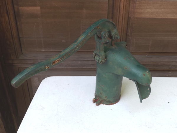 lot 22 image: Antique Cast Iron Chandler Well Pump